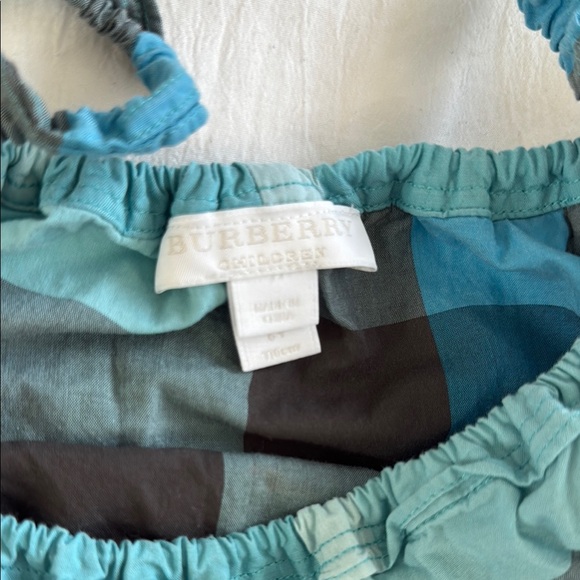 Kids Blue Plaid Sleeveless Top - Picture 3 of 4